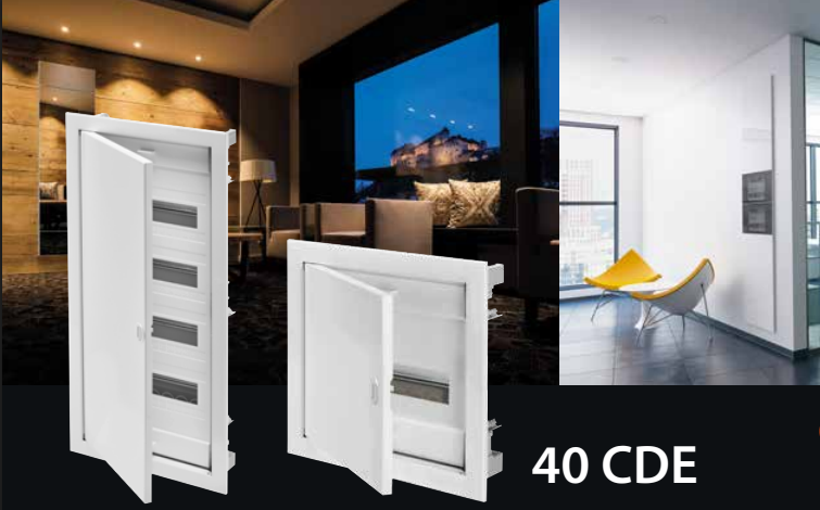 Листівка особливості конструкції корпусів 40 CDE Gewiss